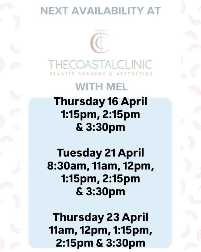 ⭐️Book with Mel at The Coastal Clinic 
⭐️Level 1, 278 Ferry Rd, Southport
⭐️call 56830820 or book through the link below
⭐️Tuesday&rsquo;s &amp; Thursday&rsquo;s 8:30am-4:30pm

https://tinyurl.com/The-Coastal-Clinic