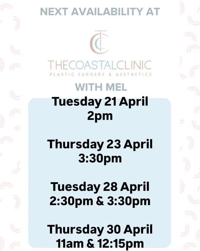⭐️Book with Mel at The Coastal Clinic 
⭐️Level 1, 278 Ferry Rd, Southport
⭐️call 56830820 or book through the link below
⭐️Tuesday&rsquo;s &amp; Thursday&rsquo;s 8:30am-4:30pm

https://tinyurl.com/The-Coastal-Clinic