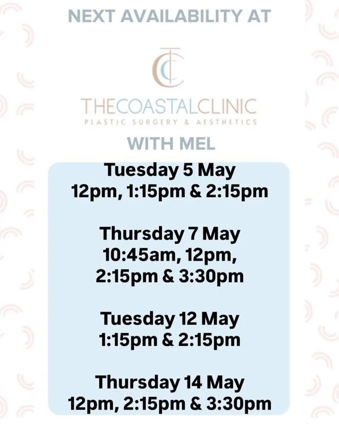 ⭐️Book with Mel at The Coastal Clinic 
⭐️Level 1, 278 Ferry Rd, Southport
⭐️call 56830820 or book through the link below
⭐️Tuesday&rsquo;s &amp; Thursday&rsquo;s 8:30am-4:30pm

https://tinyurl.com/The-Coastal-Clinic