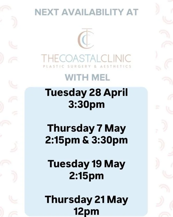 ⭐️Book with Mel at The Coastal Clinic 
⭐️Level 1, 278 Ferry Rd, Southport
⭐️call 56830820 or book through the link below
⭐️Tuesday&rsquo;s &amp; Thursday&rsquo;s 8:30am-4:30pm

https://tinyurl.com/The-Coastal-Clinic