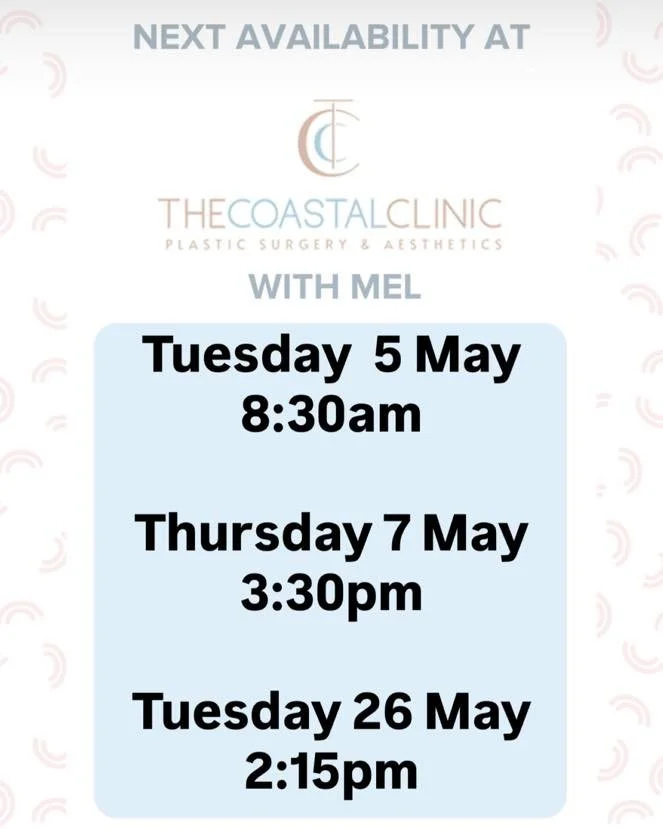 ⭐️Book with Mel at The Coastal Clinic 
⭐️Level 1, 278 Ferry Rd, Southport
⭐️call 56830820 or book through the link below
⭐️Tuesday&rsquo;s &amp; Thursday&rsquo;s 8:30am-4:30pm

https://tinyurl.com/The-Coastal-Clinic