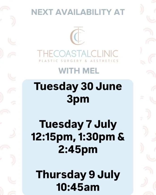 ⭐️Book with Mel at The Coastal Clinic 
⭐️Level 1, 278 Ferry Rd, Southport
⭐️call 56830820 or book through the link below
⭐️Tuesday&rsquo;s &amp; Thursday&rsquo;s 8:30am-4:30pm

https://tinyurl.com/The-Coastal-Clinic
