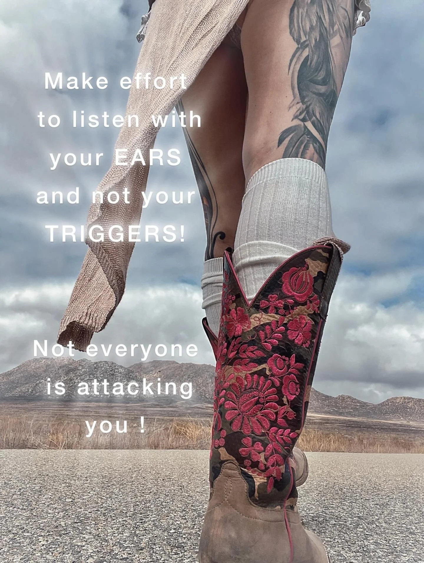 We tend to listen more with our triggers vs ears …….next time pause and make an effort to truly listen without any preconceived thoughts 
Let me know how it went 
#listen #listentothis #listenandlearn #listenfirst #nojudgement #dontju