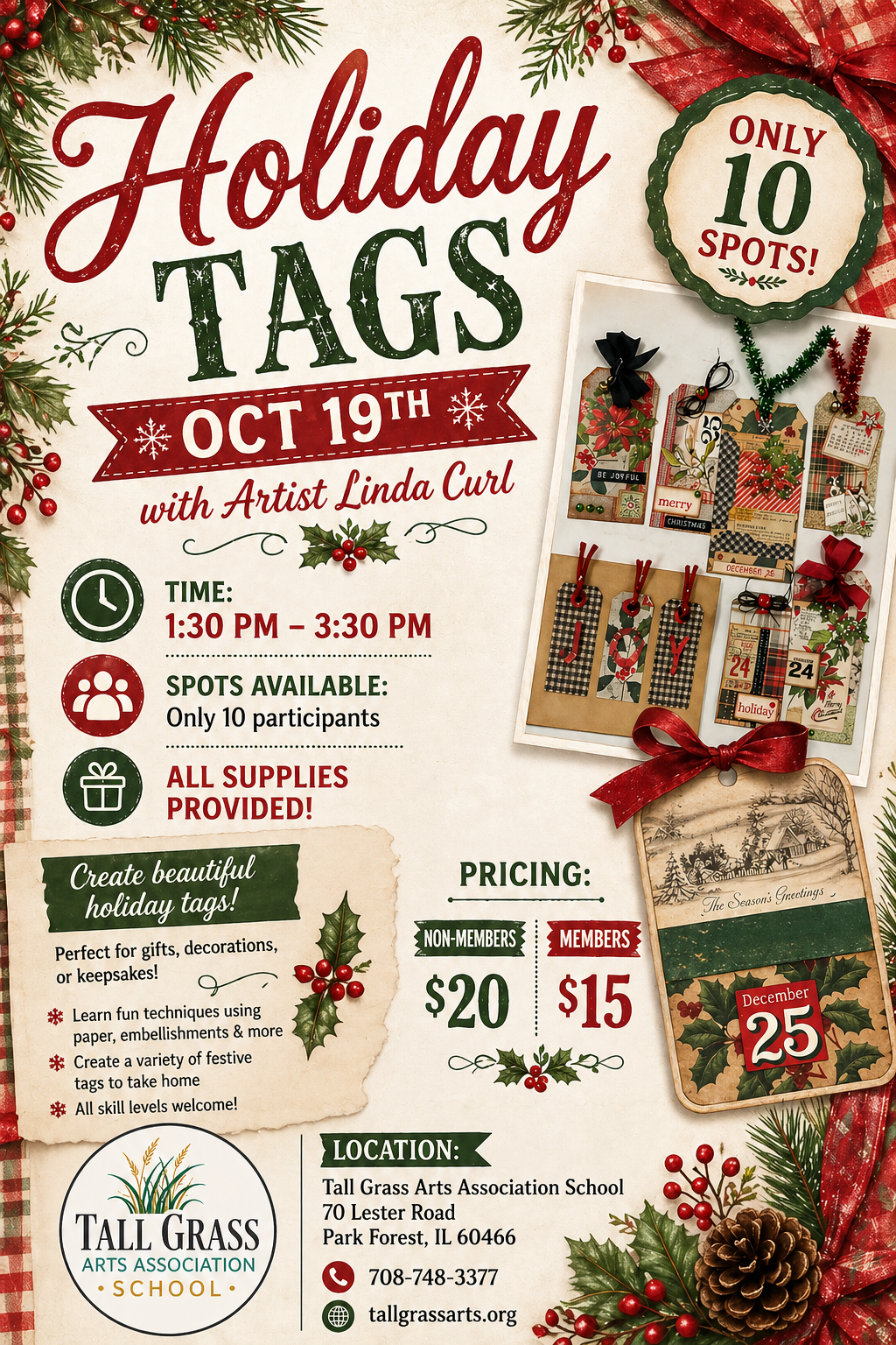 Holiday Tags Workshop