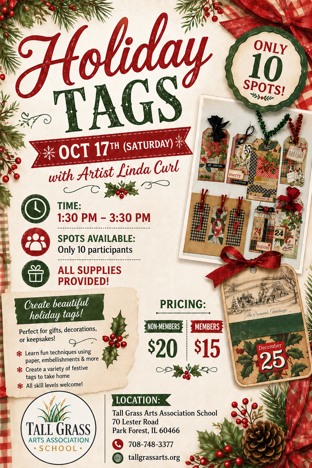 Holiday Tags Workshop