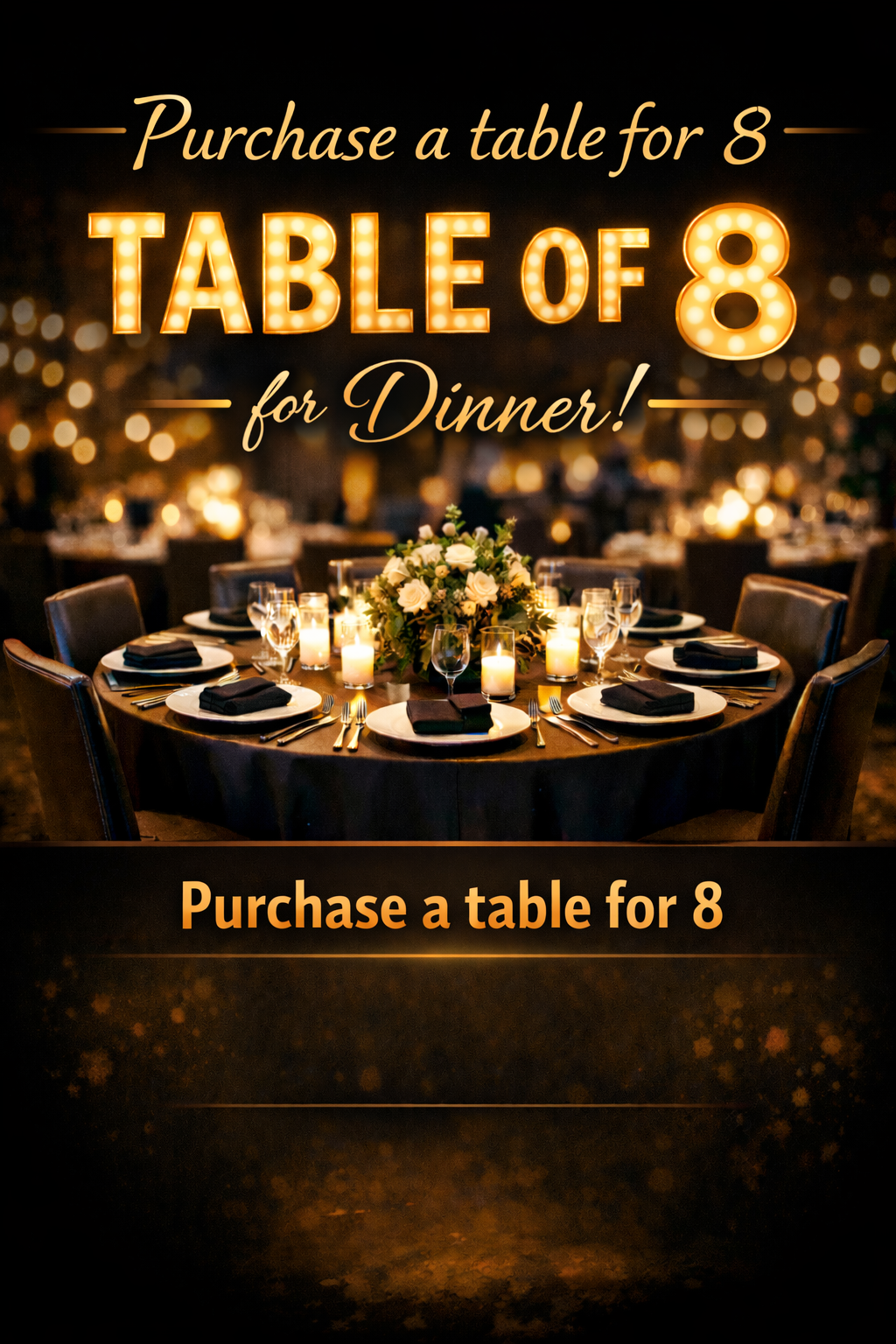 Purchase a Table for 8