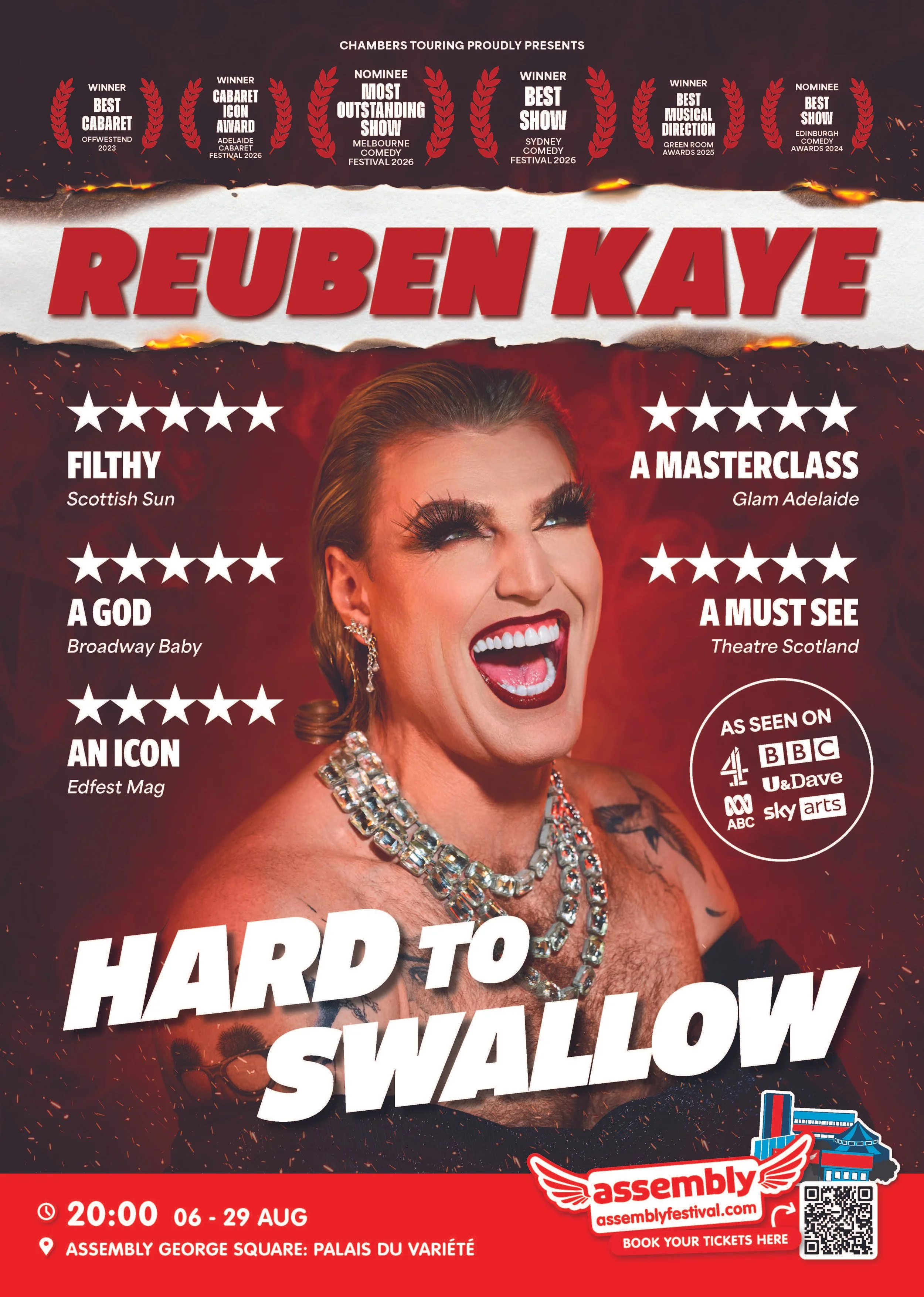Reuben Kaye: Hard To Swallow - Edinburgh Fringe Festival 2026, London Fringe Festival 2026