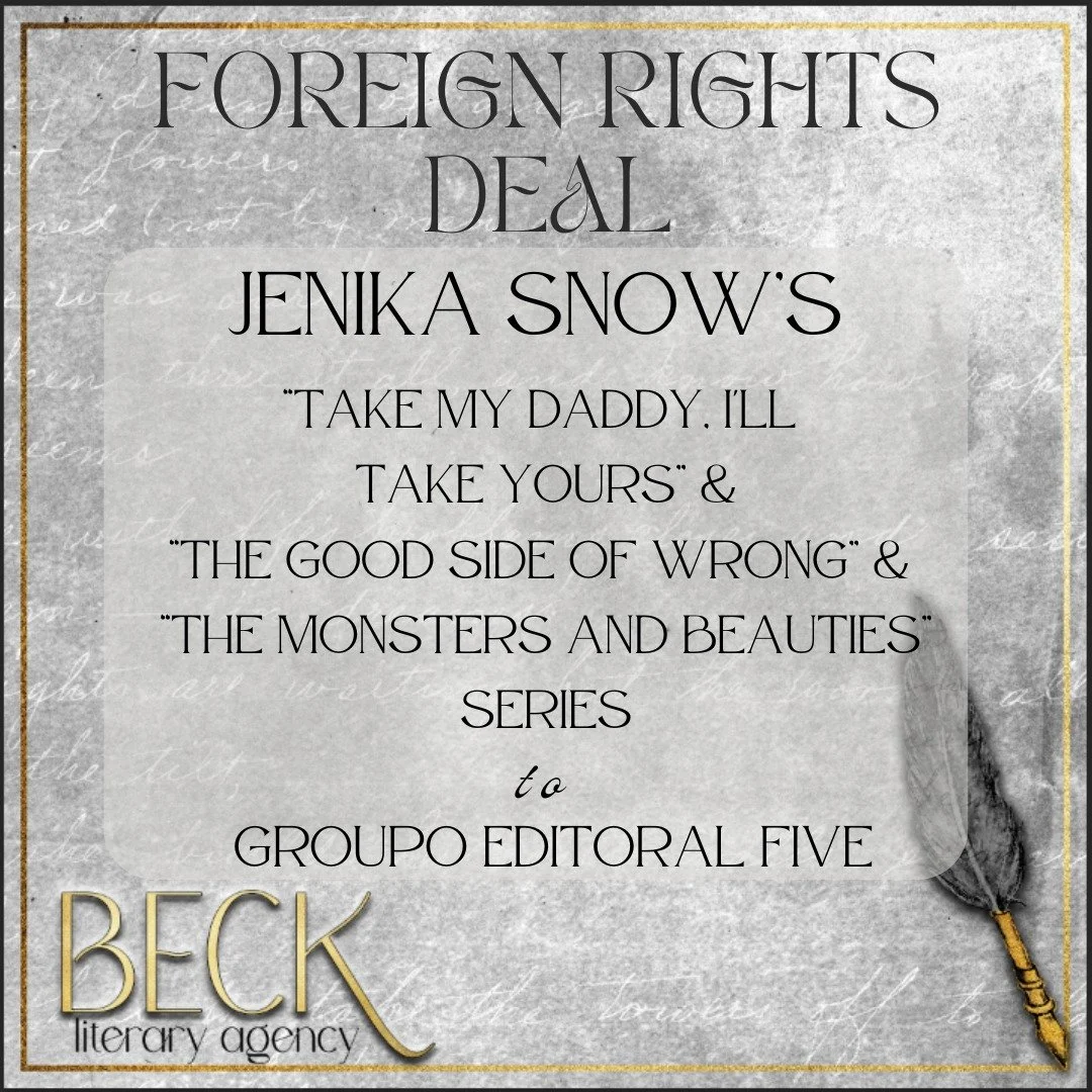 💫 RIGHTS SOLD 💫

Congratulations to @jenikasnow on her foreign rights deal for Five book deal to @editorafive.

#fantasy #authorsofinstagram #bookstagram #foreignrights #foreignlanguage #rightssold #bookdeal #literaryfiction #literaryagent #publish