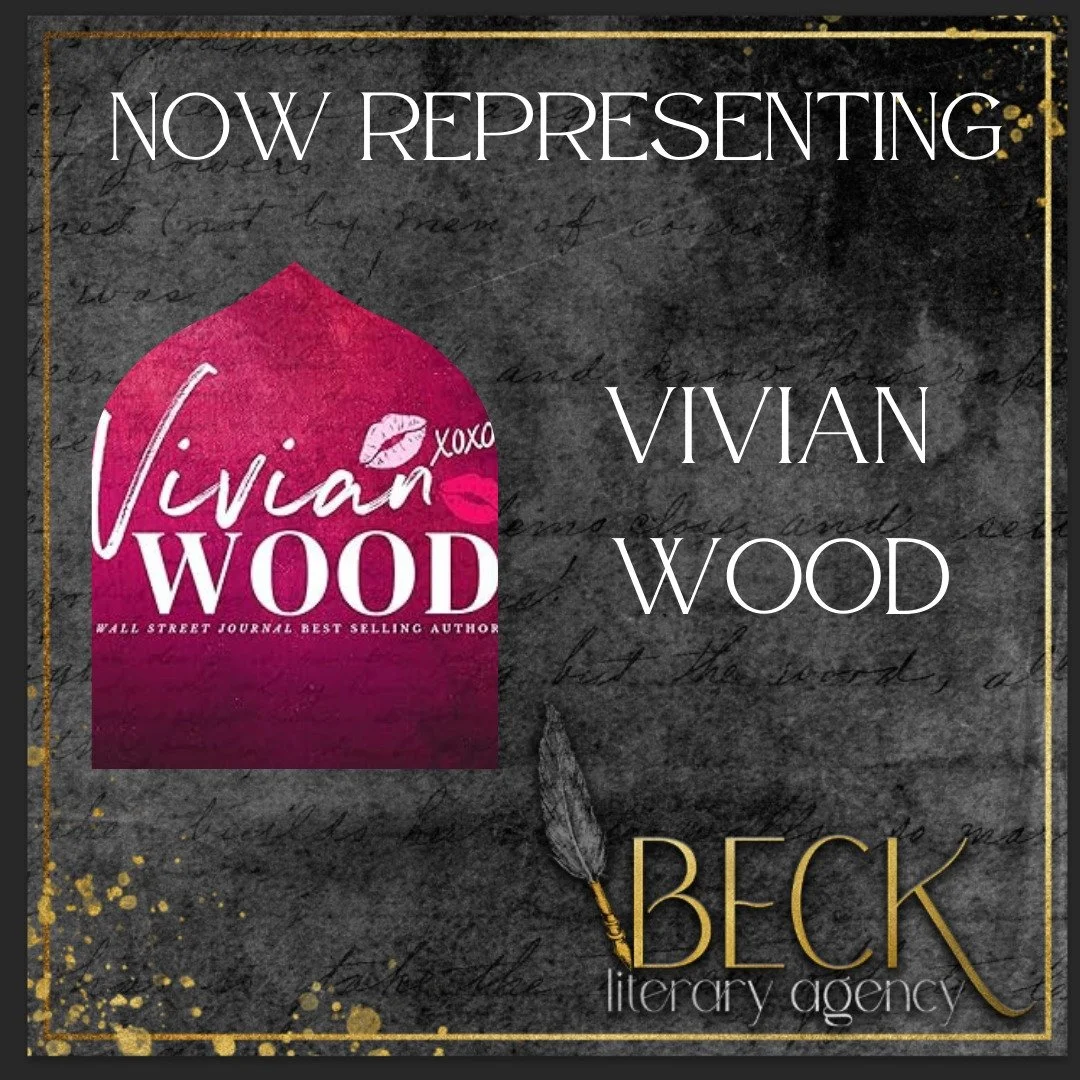 Author announcement 📢!! We're so excited to be in collaboration with @vivianwoodwrites. 
Vivian writes billionaire romance, one luxurious page at a time.

We're thrilled to be working together and welcome you to the Beck Literary Agency family.

Boo