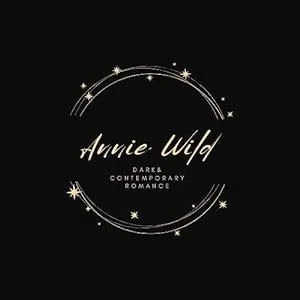 Album cover with a black background, featuring a circular design with small stars and sparkles, and text that reads 'Annie Wild, Dark & Contemporary Romance'.