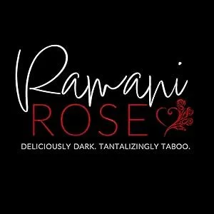 Logo for Rawan Rosi with the tagline 'Deliciously dark. Tantalizingly taboo.'