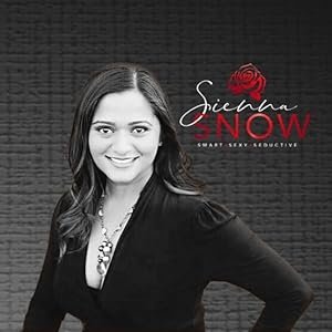 A woman smiling in front of a black background with a logo that reads "Sicnha NOW" and a red rose, along with the words "Smart Sexy Seductive."