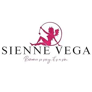 Logo for Sienne Vega featuring a silhouette of a woman on a swing inside a circle, with the text "SIENNE VEGA" and the tagline "Renaissance & sexy. It's a sin."