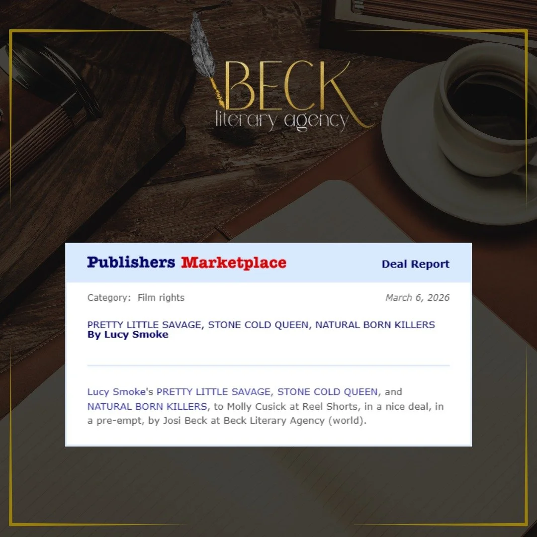 REEL (see what we did there) BIG NEWS!!! 🎥✨
We&rsquo;re thrilled to share that @authorlucysmoke Lucy Smoke's Pretty Little Savage, Stone Cold Queen, and Natural Born Killers has been optioned for a film adaptation with @reelshortapp 
We will share u