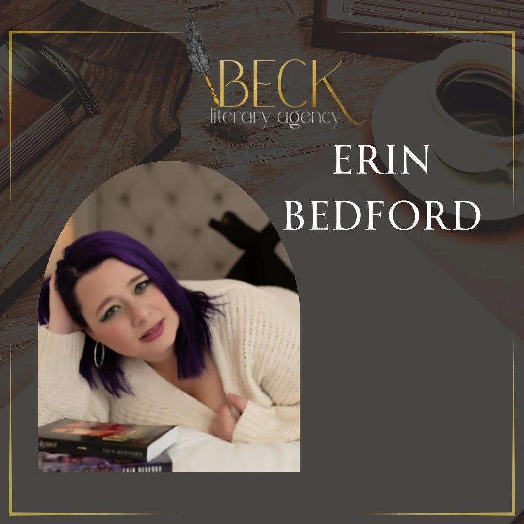We&rsquo;re thrilled to welcome Erin Bedford @erinbedfordauthor to the Beck Literary Agency family! 🎉
Erin Bedford is putting a new Spin on Romantsy and Paranormal Romance and we're honored to be part of her journey.

Here&rsquo;s to powerful storie