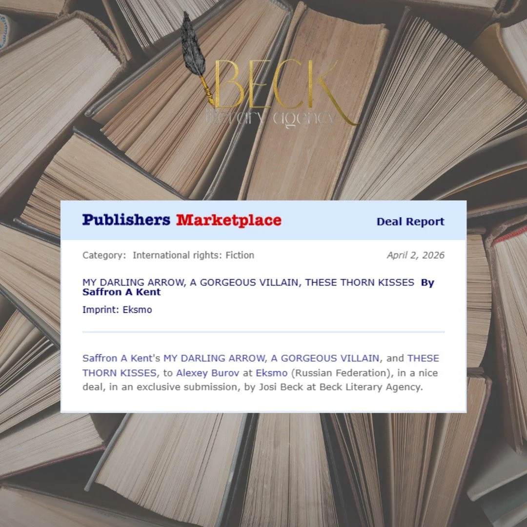 🎉 FOREIGN RIGHTS DEAL ANNOUNCEMENT! 🌍✍️

We&rsquo;re thrilled to share that @thesaffronkent Saffron A. Kent's My Darling Arrow, A Gorgeous Villain, These Thorn Kisses

📚My Darling Arrow
📚A Gorgeous Villain
📚These Thorn Kisses

&mdash; is heading