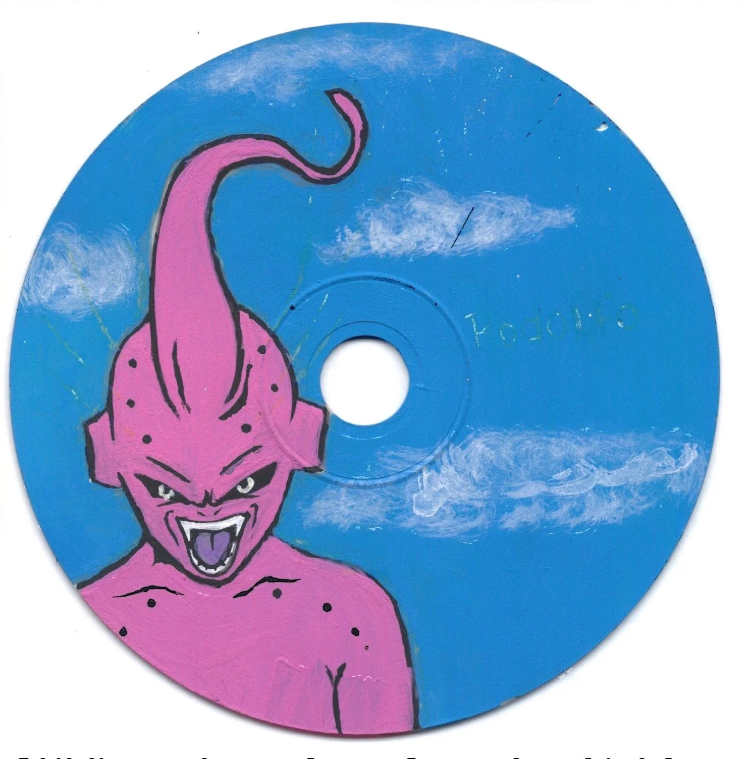Painted CD by client's request.