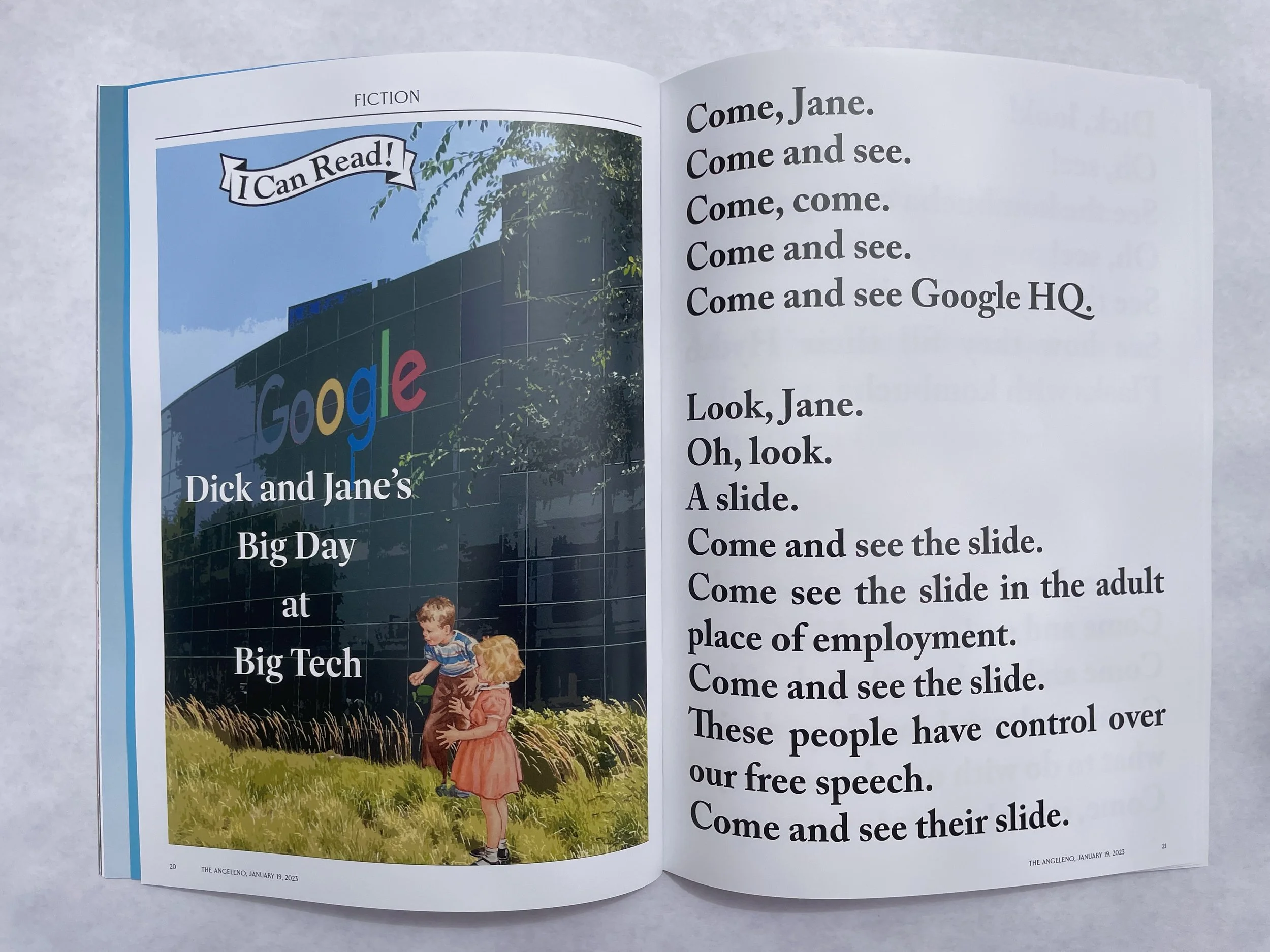 Fiction, at a level "Californians can handle"