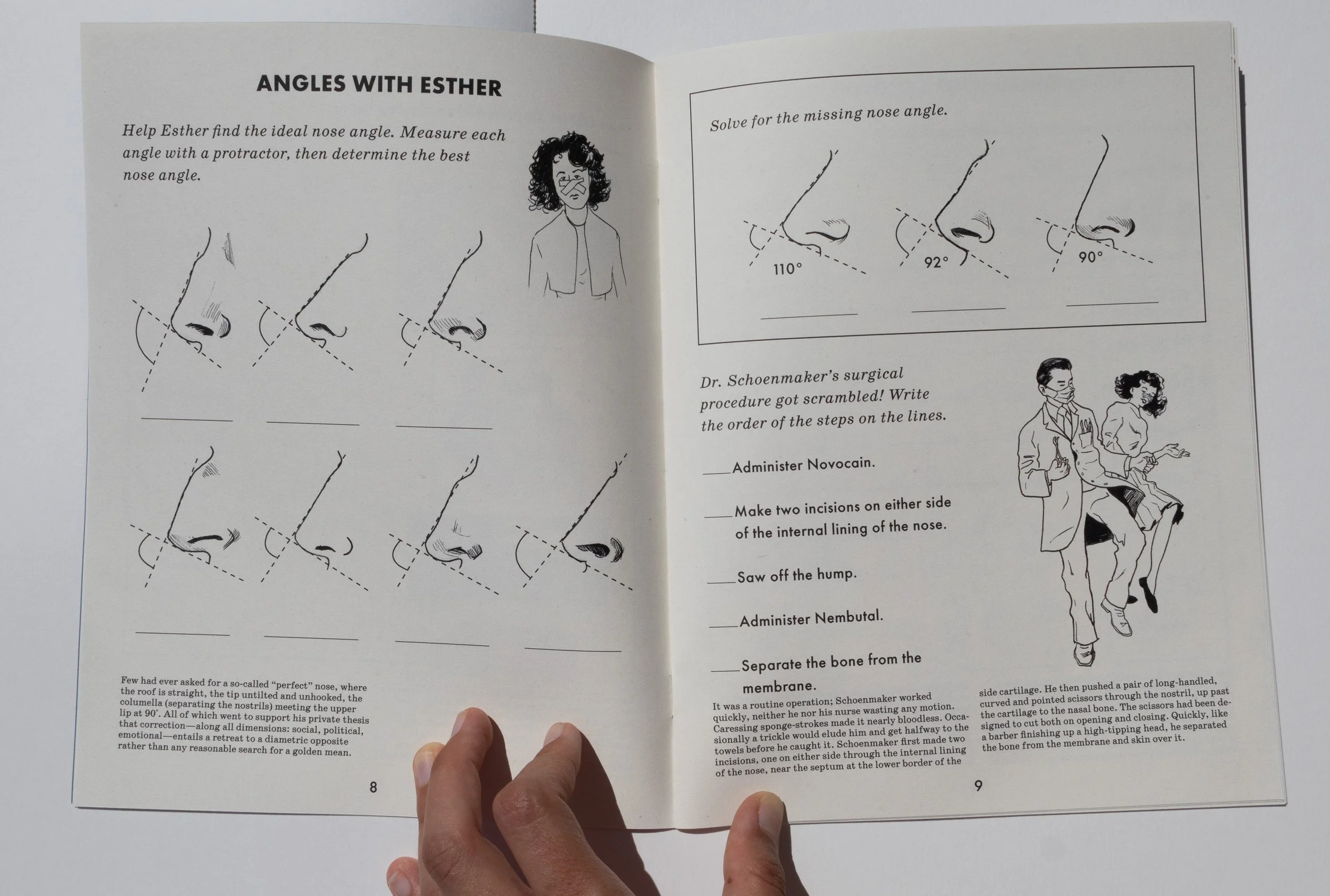 A lesson in angles with Esther. The source material from the novel is included as excerpts below each exercise. 