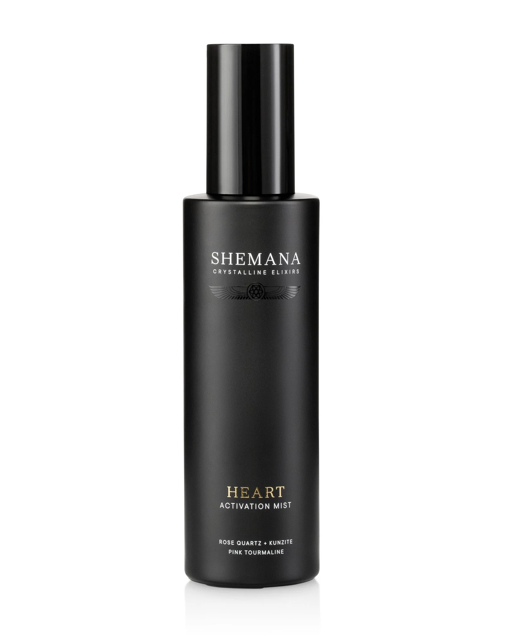 Heart Activation Aura & Atmosphere Mist 100ml, black spray bottle on a white background