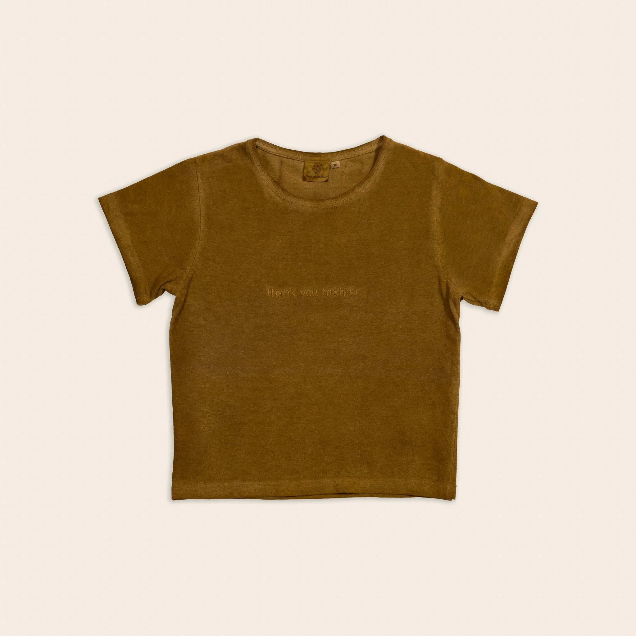 Thank You Mother Hemp Baby Tee - Plant Dyed