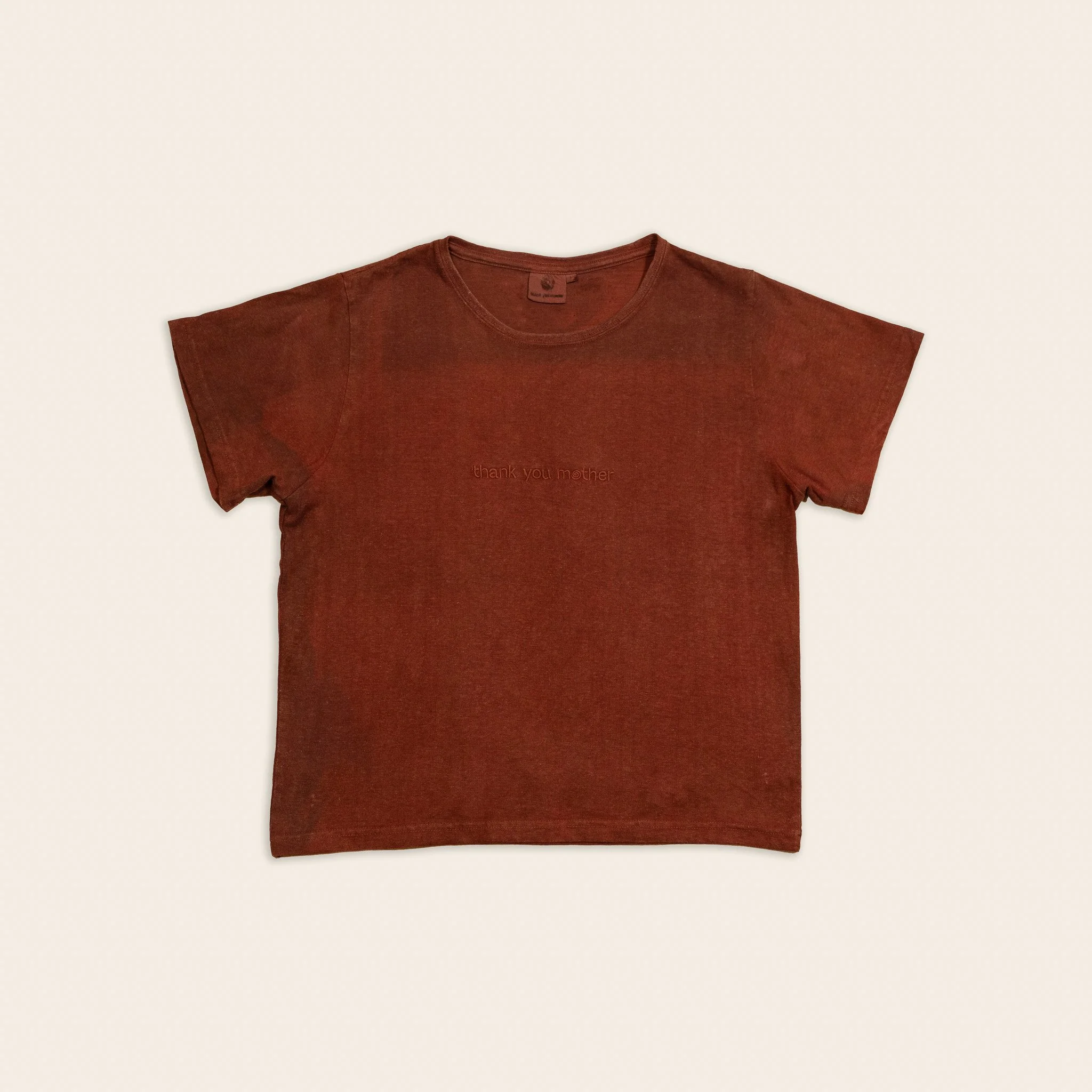 Thank You Mother Hemp Baby Tee - Plant Dyed