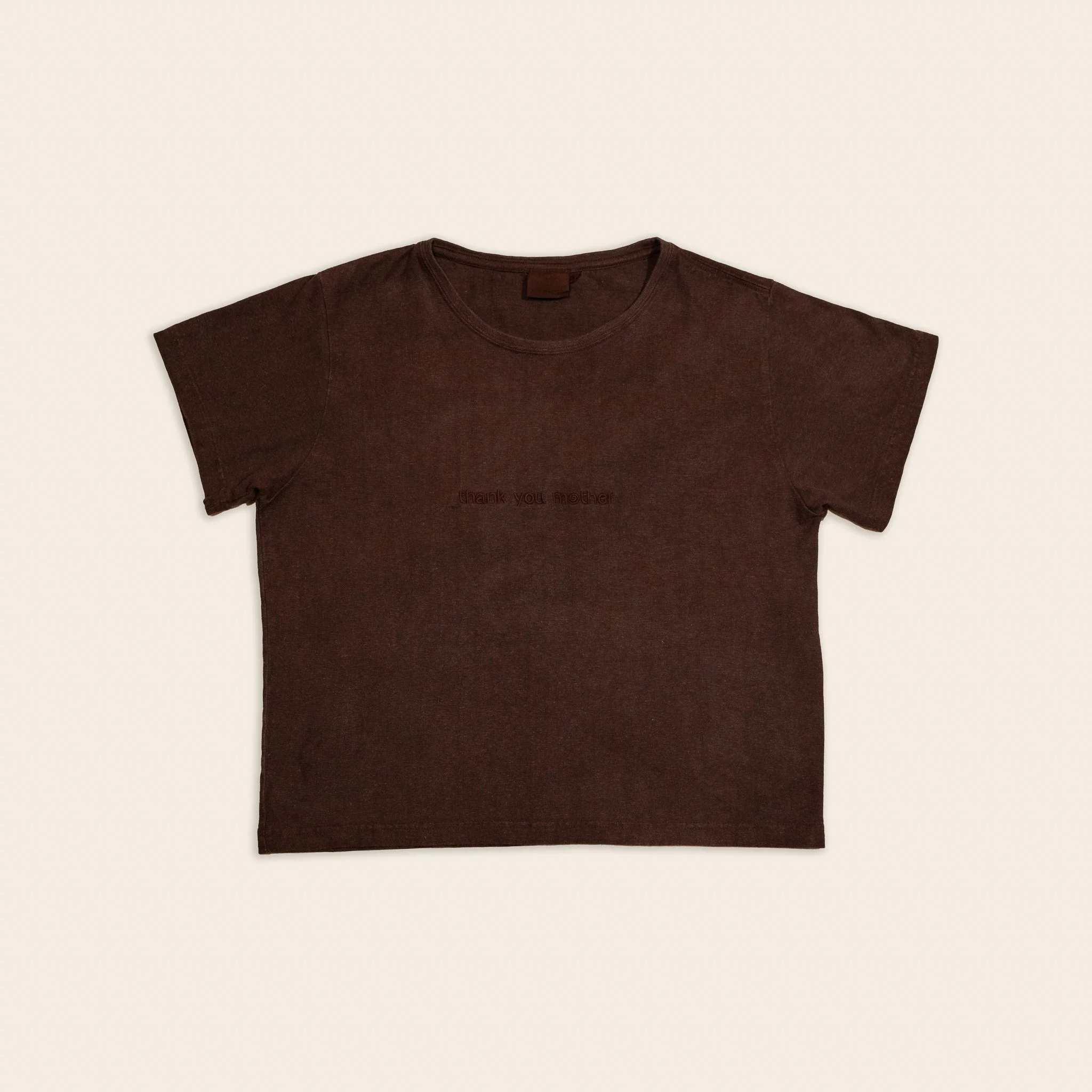 Thank You Mother Hemp Baby Tee - Plant Dyed