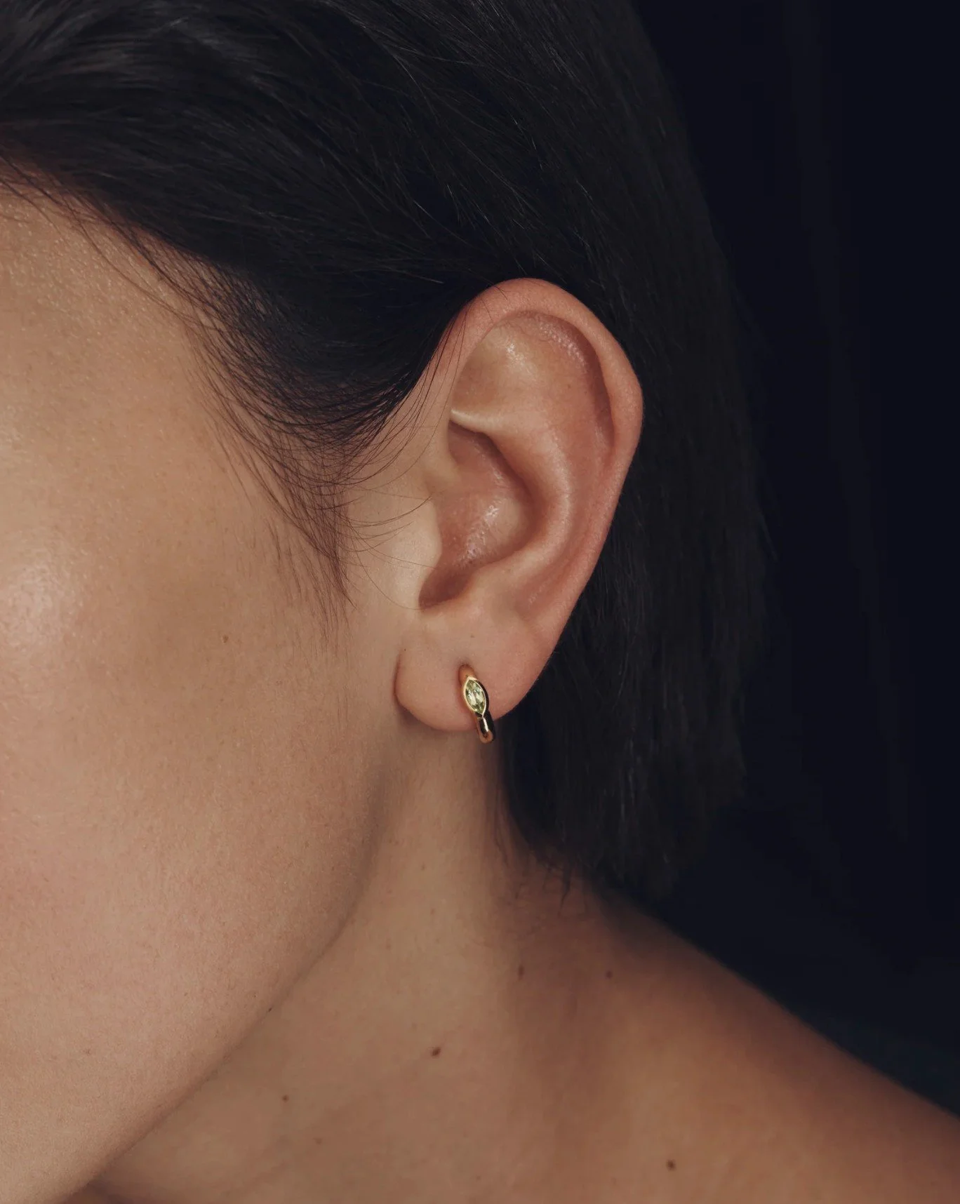 Chrysalis Earrings - Peridot & Gold Vermeil