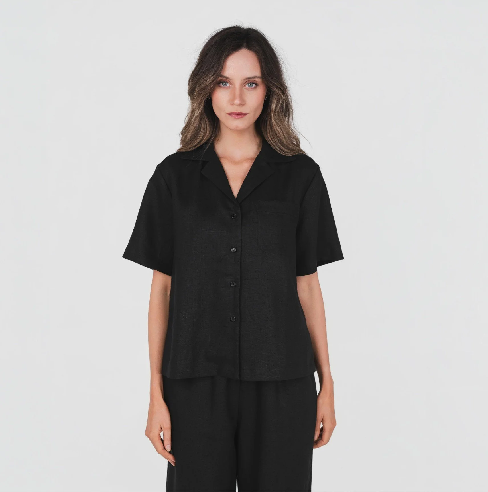 100% Hemp Women's Shirt - Black