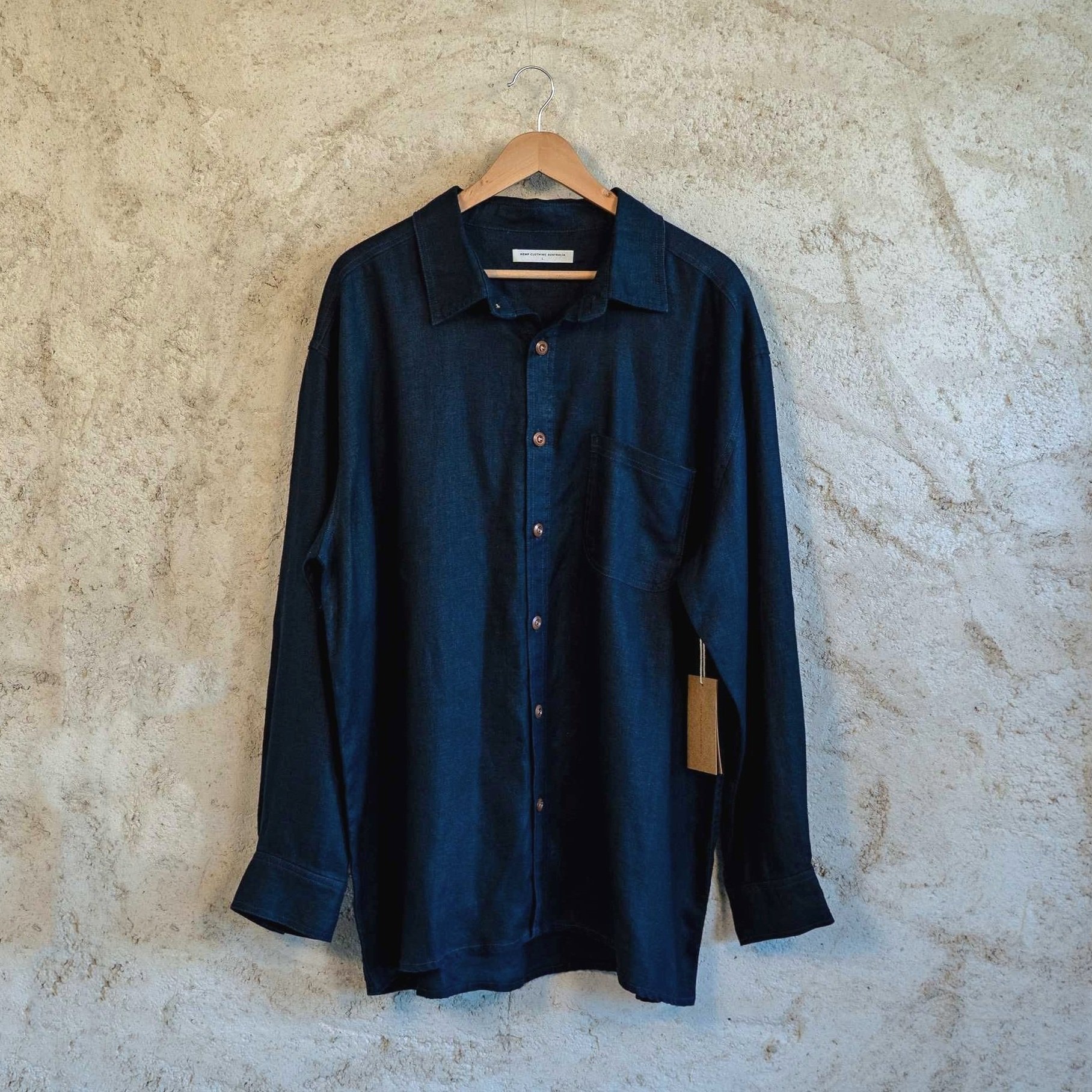 100% Hemp Heritage Shirt - Navy