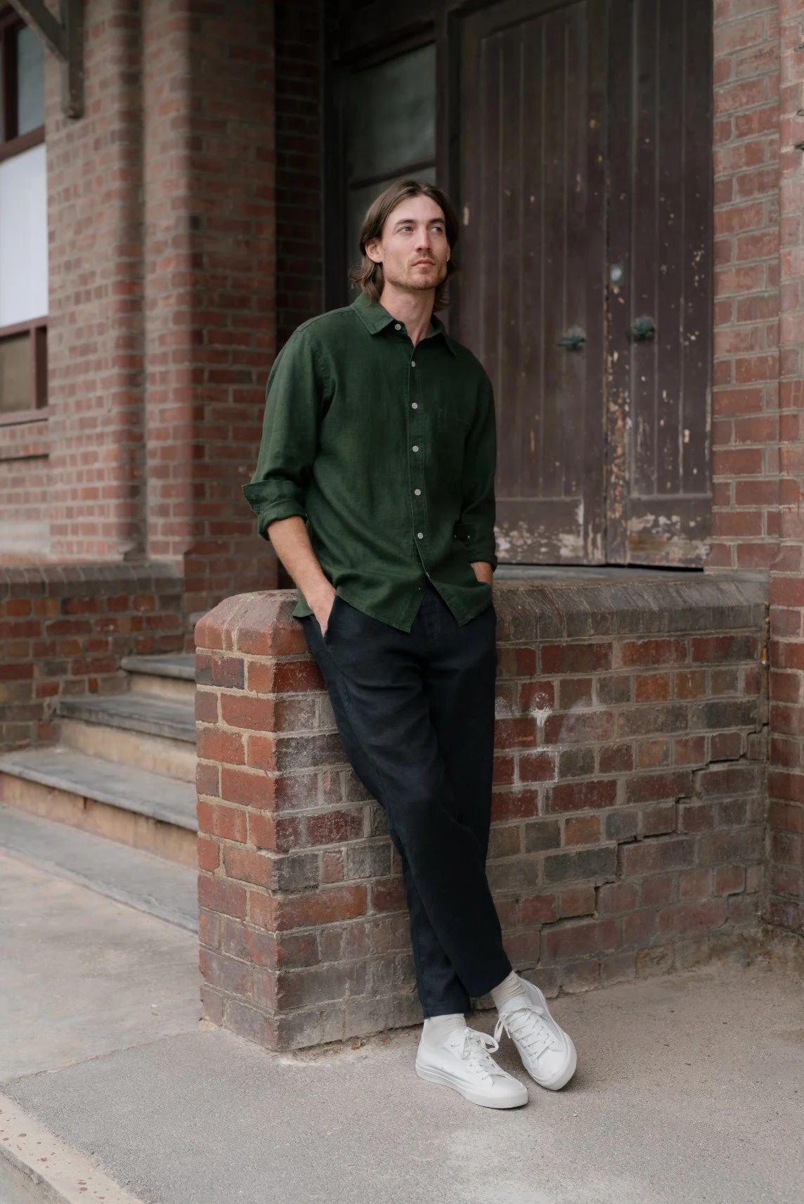 100% Hemp Heritage Shirt - Green