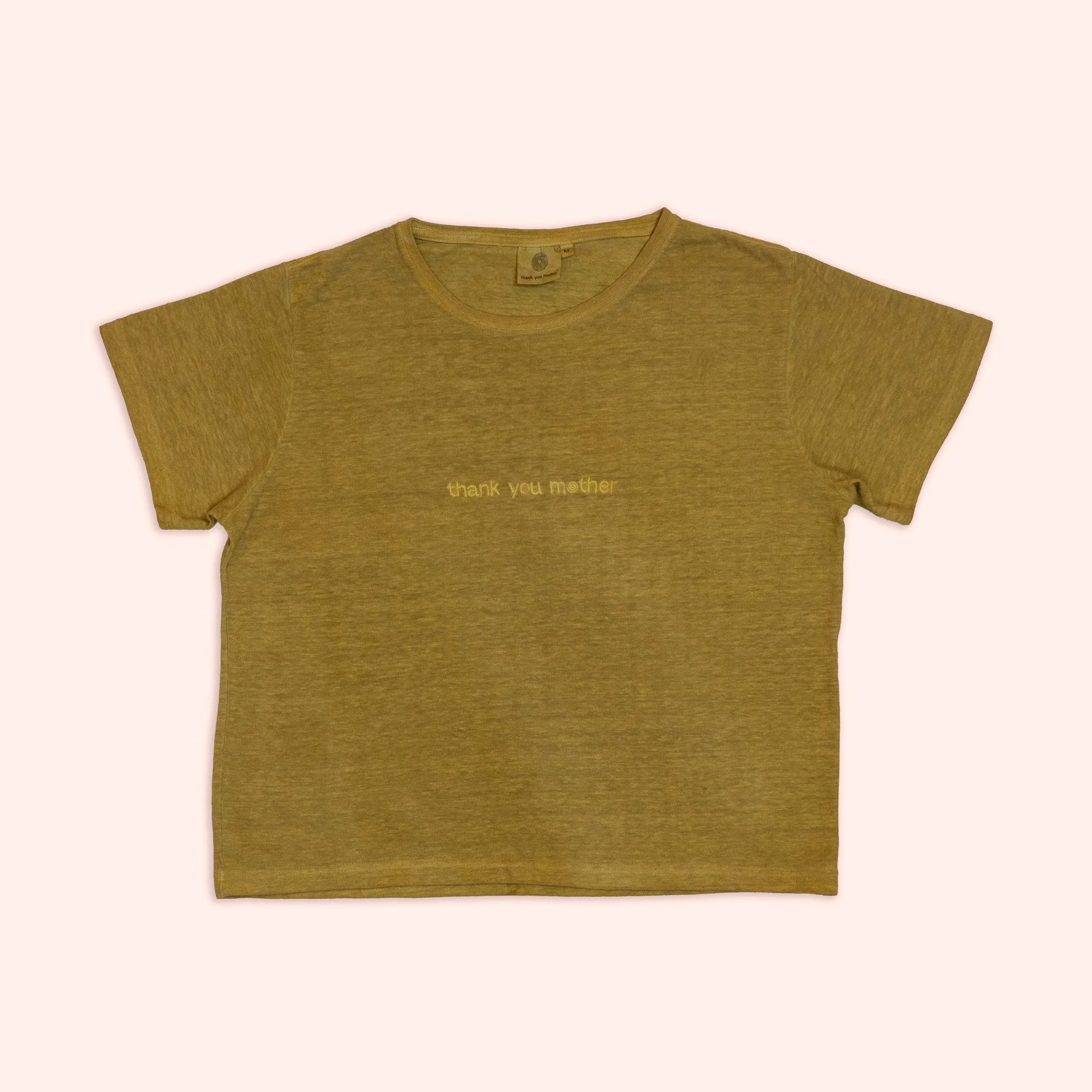 Thank You Mother Hemp Baby Tee - Plant Dyed