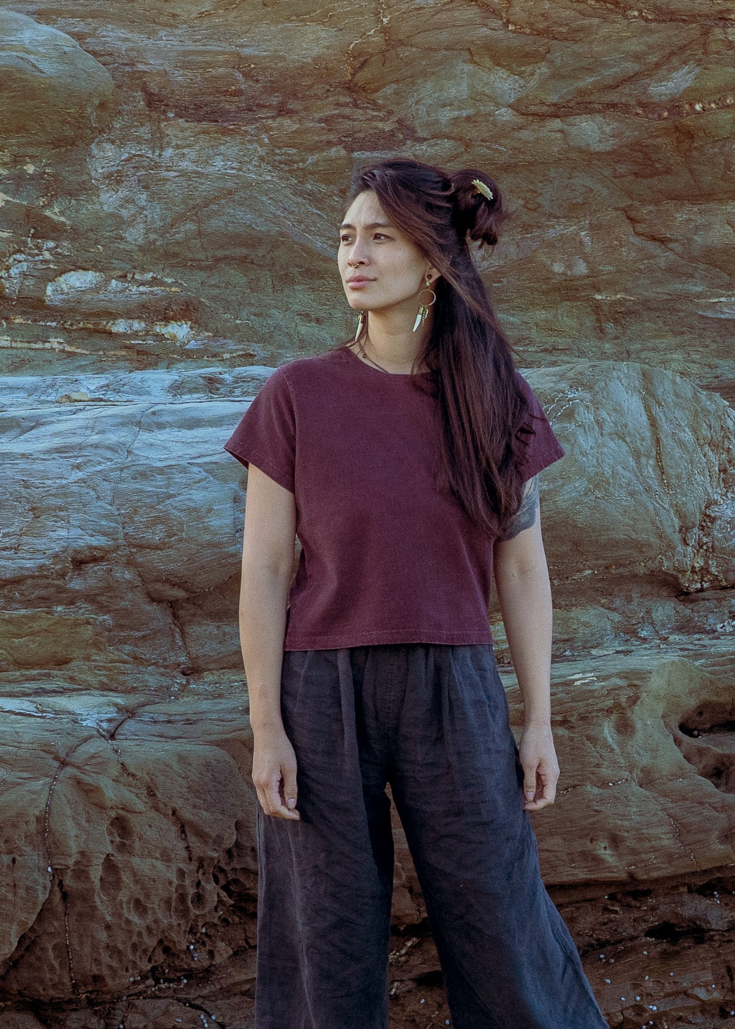 Thank You Mother Hemp Baby Tee - Plant Dyed
