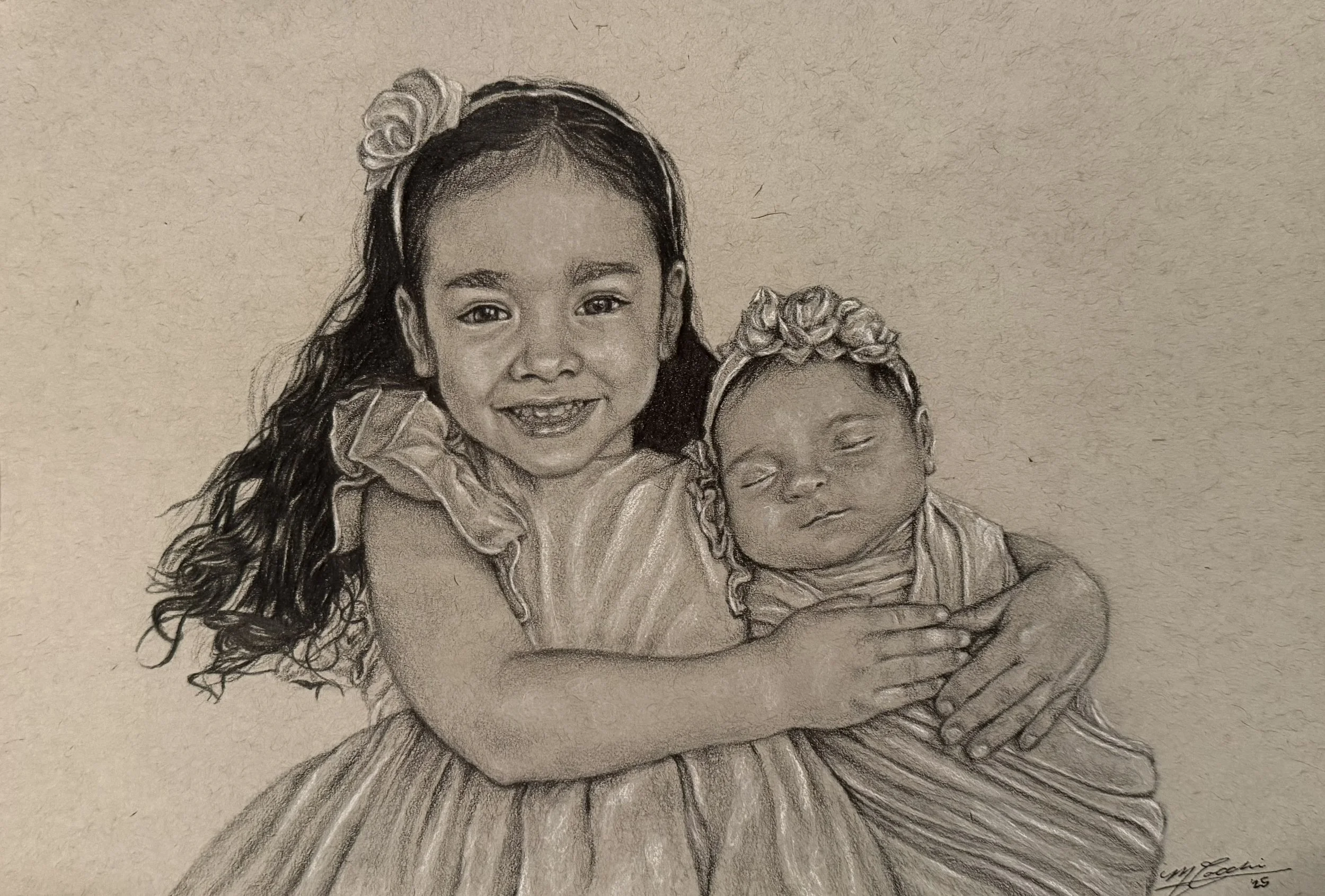 Granddaughters-Charcoal
