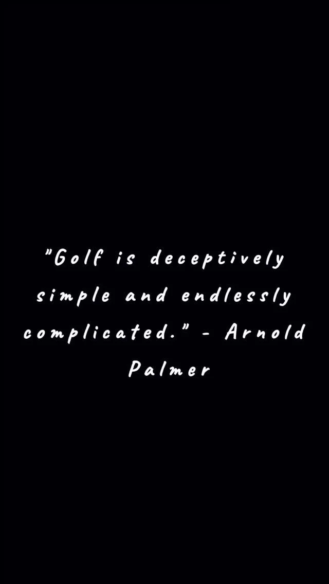 Golf couldn’t be explained any better. Hope everyone had a full weekend of golf!