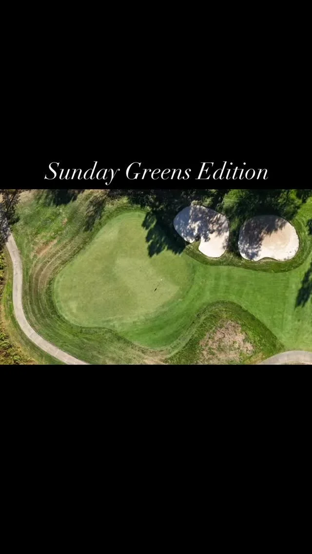 Sunday afternoon fall greens edition. Hope y’all had a chance to get out and play a round this weekend #golf #thecreek #dji #dronephotography