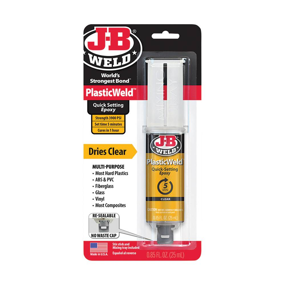 JB Weld PlasticWeld Syringe 25ml