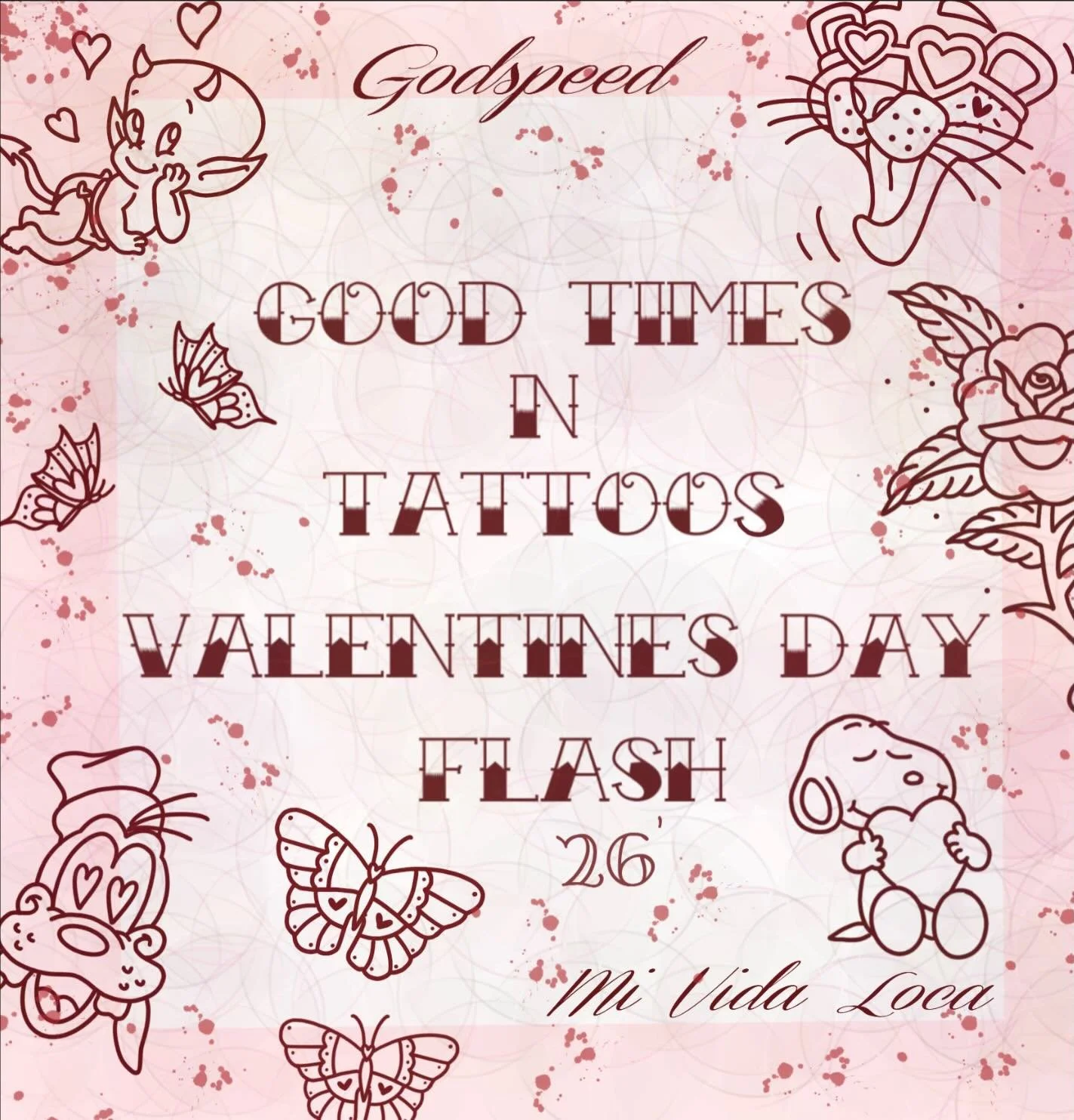 💌💐 VALENTINES FLASH 💐💌 

It&rsquo;s here babessss 🥳 ALL of our Flash will be Available to be tattooed Feb 14th and 15th all walk ins here @goodtimesntattoos ‼️ 
We have had so much fun drawing up and creating fun design for you all to get tatted