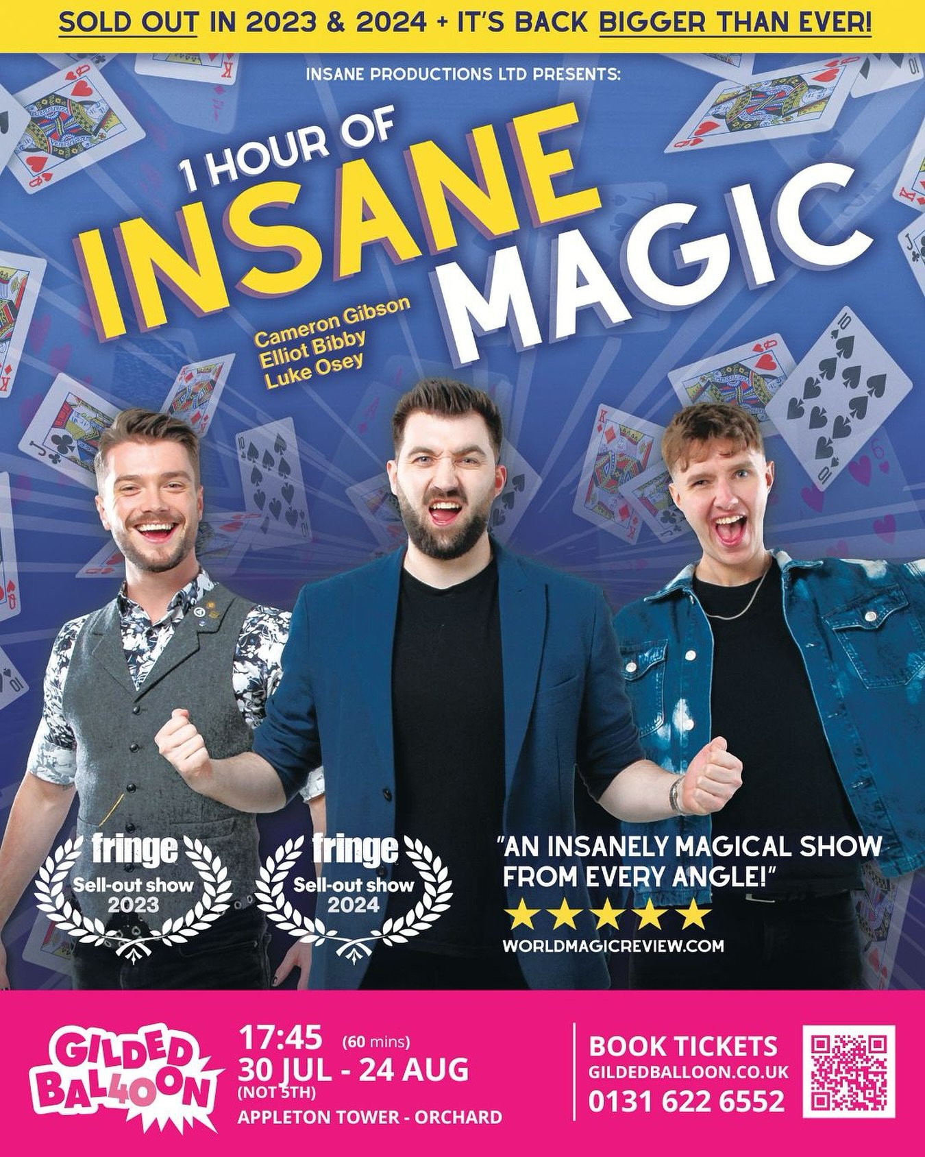 WHATS THIS?! 😱

Our BRAND NEW poster for @edfringe 2025?! 🤩

This year our venue is HUGE and so is our show. Expect more magic, more hilarity, more of your favourite 3 magical friends in our BIGGEST show yet! 🤯

Tickets are genuinely flying alread