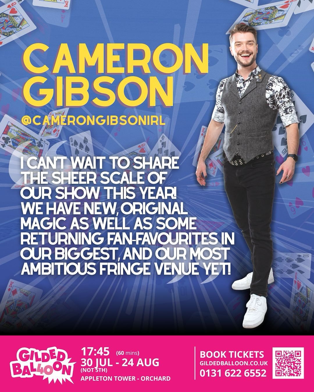 4️⃣4️⃣ days until @edfringe and almost TWO SHOWS worth of you lovely lot are already coming to see our show! 🤩

@camerongibsonirl gives us a little look at what he&rsquo;s looking forwards to most about our MOST INSANE show to date! 🤪

Get tickets 