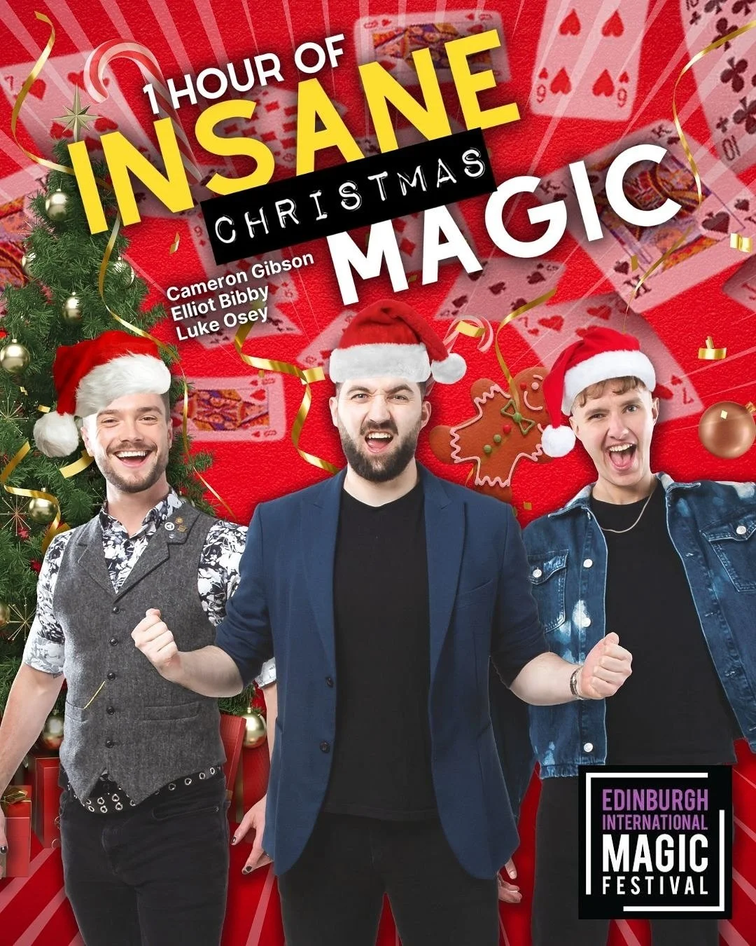 INSANE CHRISTMAS MAGIC IS COMING 🎄🪄

In our FIRST ever show together at the Edinburgh Magic Festival - we&rsquo;re bringing a festive show back to the venue where Insane Magic first began! 🎅🏼

This show is the most family friendly fun you can hav