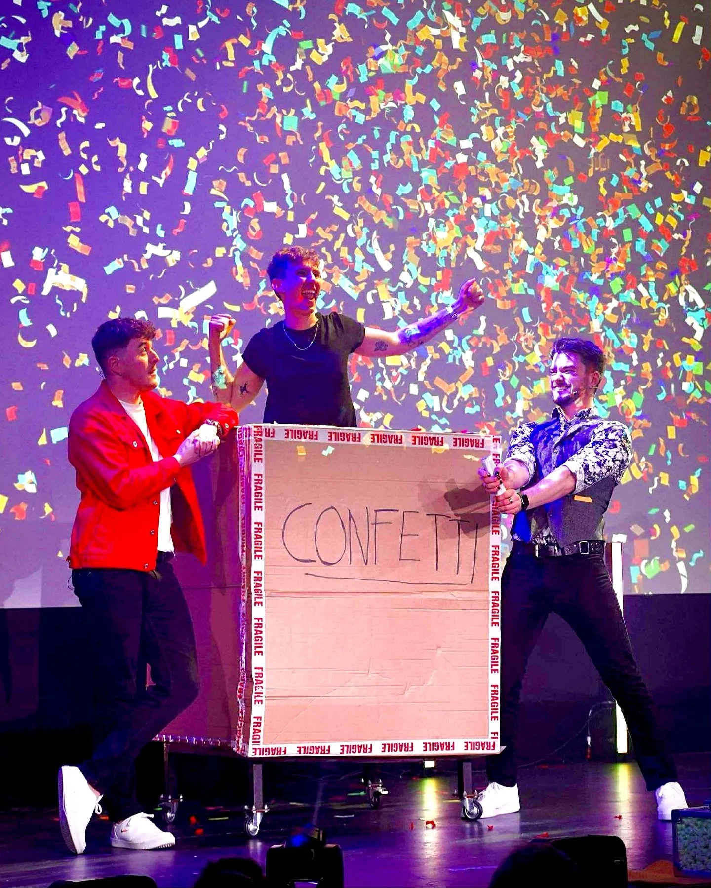 INSANE MAGIC featured at the HUGE South Tyneside International Magic Festival last weekend ✨

We had such a blast sharing our full theatre show with a room full of families and magicians. 

Thanks to @graemeshawmagician1 and @magicboxnewcastle for ha