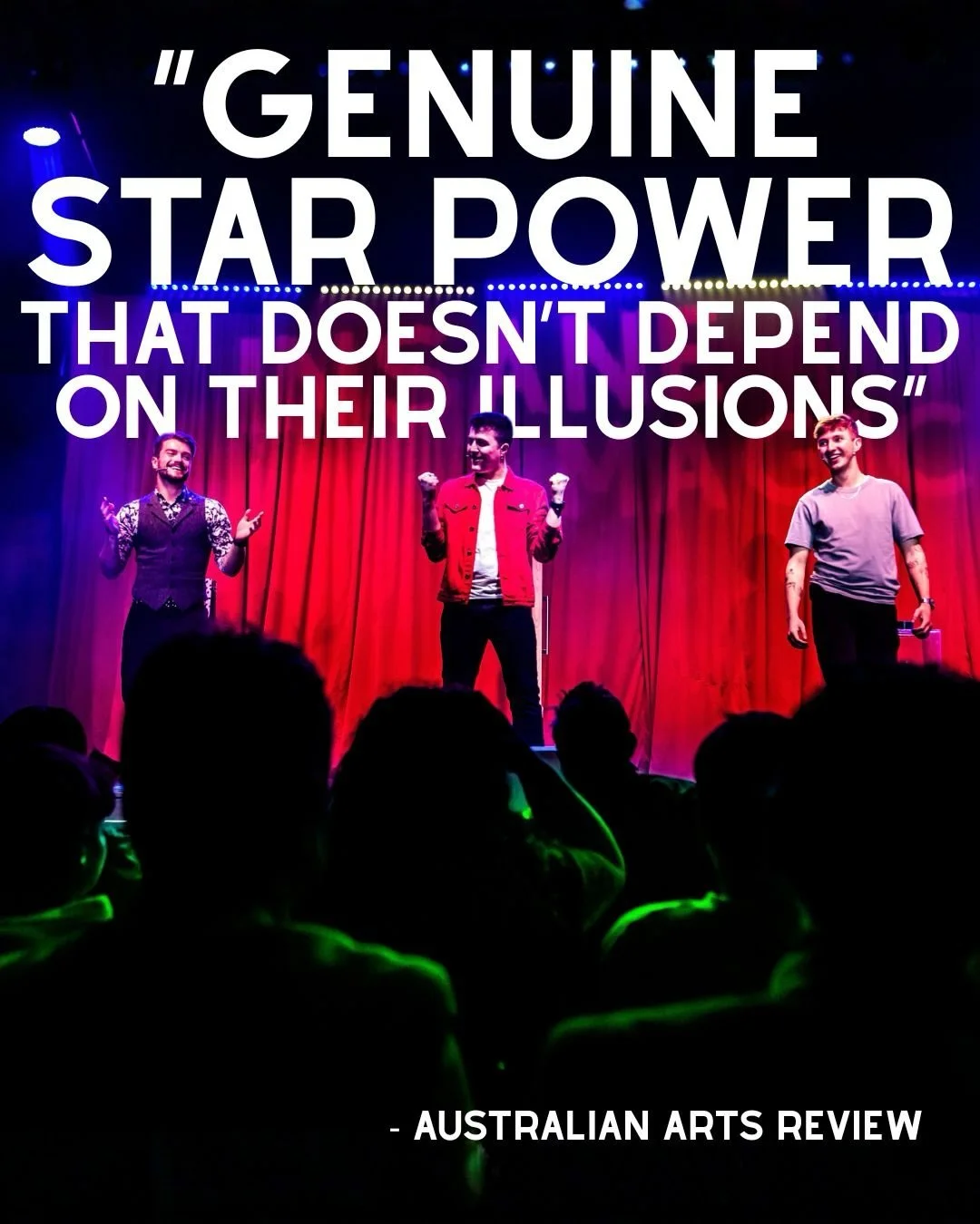 Thanks to Daniel from Australian Arts Review for the kind words about INSANE MAGIC ✏️

Read the full review on their website!

Come see what all the fuss is about - get tickets now! 🎟️