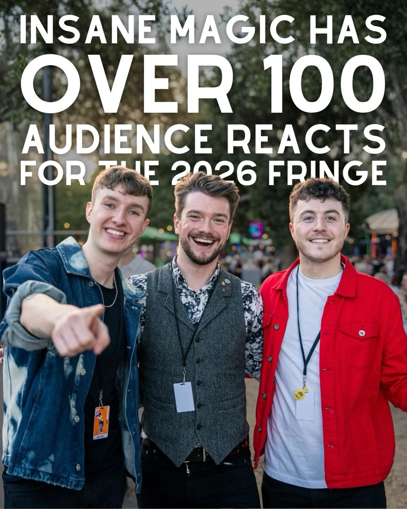 We have OVER 100 audience reacts from the 2026 Adelaide Fringe! 🤩

We&rsquo;ve absolutely LOVED reading what our audiences think of the show - still 9 shows left to catch it before the end of our run! ✨

🎟️ link in bio