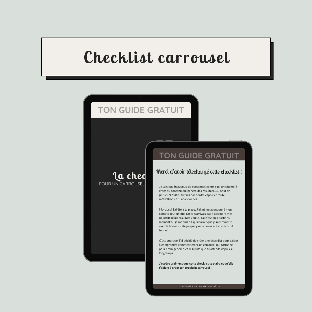 Checklist : créer un carrousel réussi