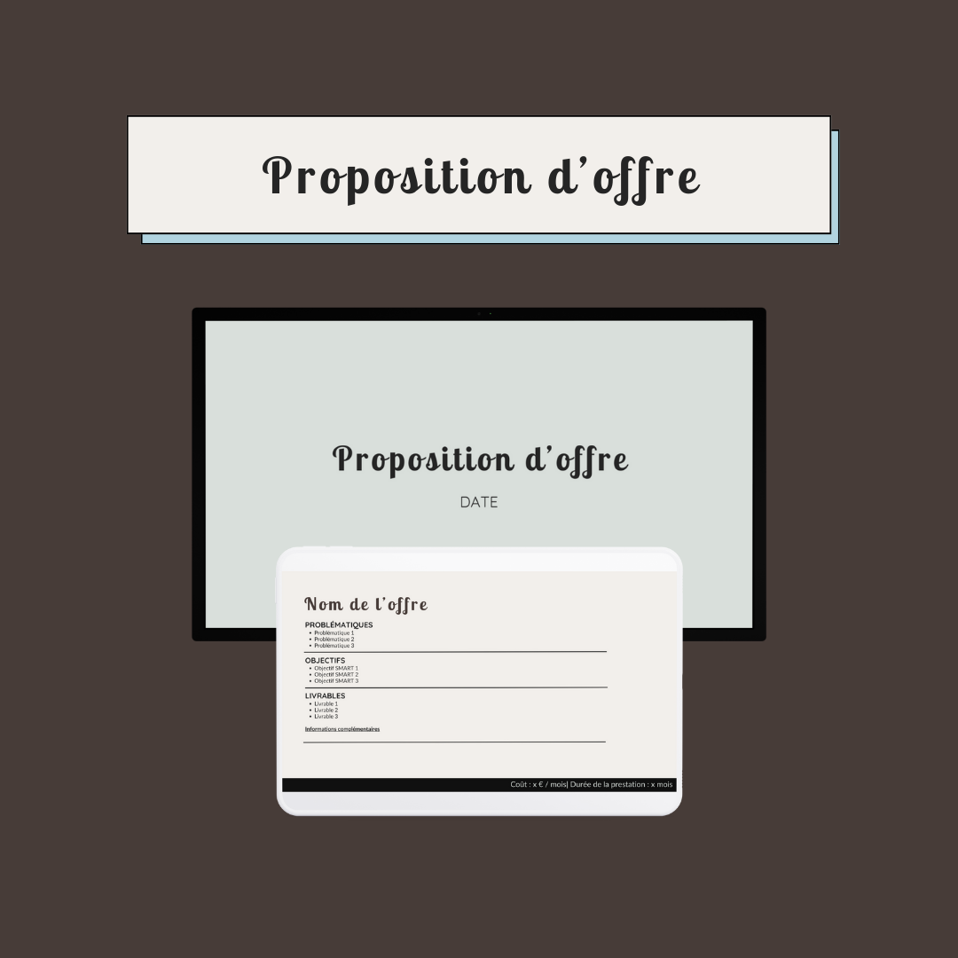 Proposition d'offre