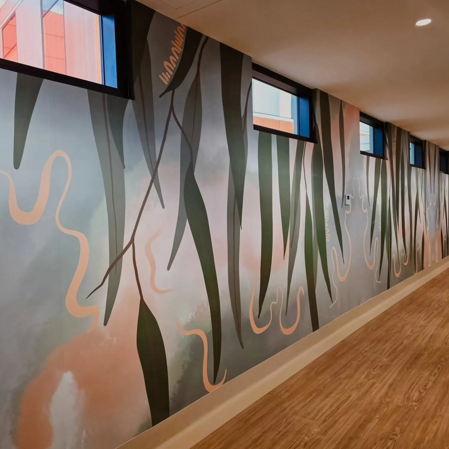 Aboriginal artistic element - Tamworth Mental Health Unit