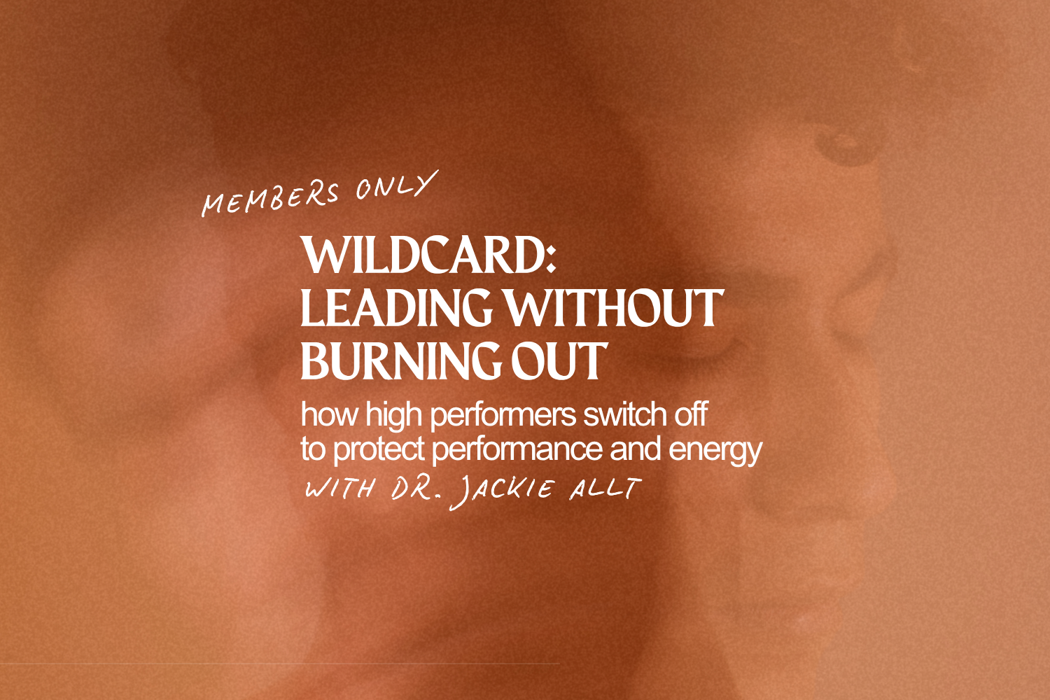 Leading Without Burning Out