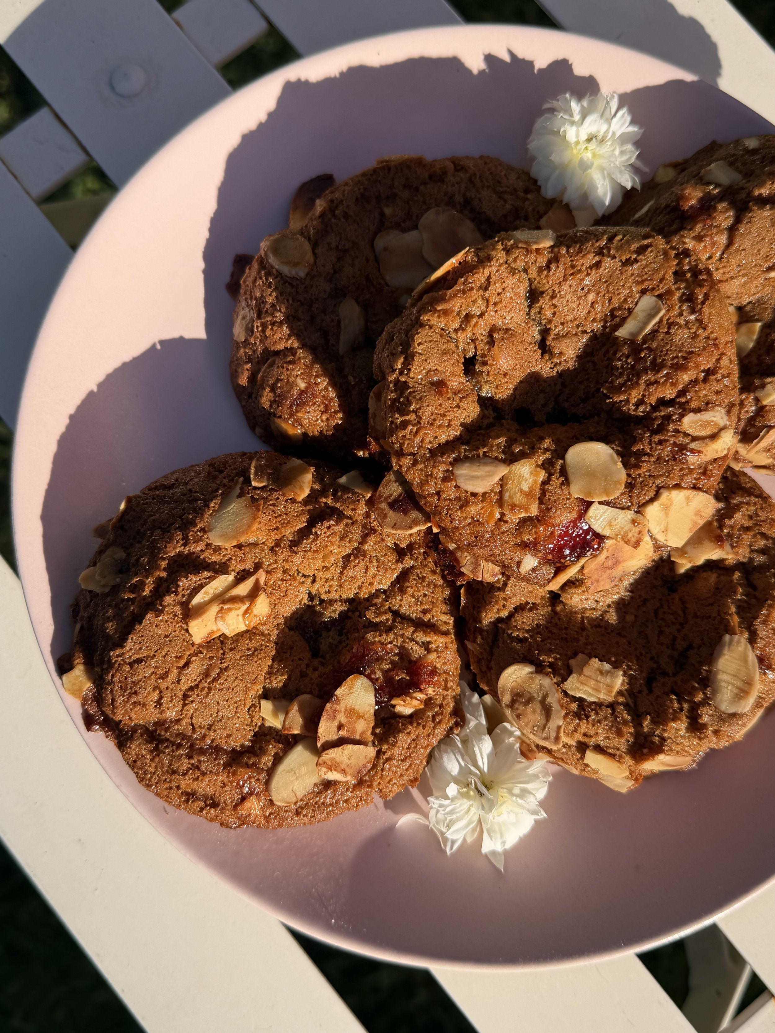 Strawberry Almond Croissant Cookies