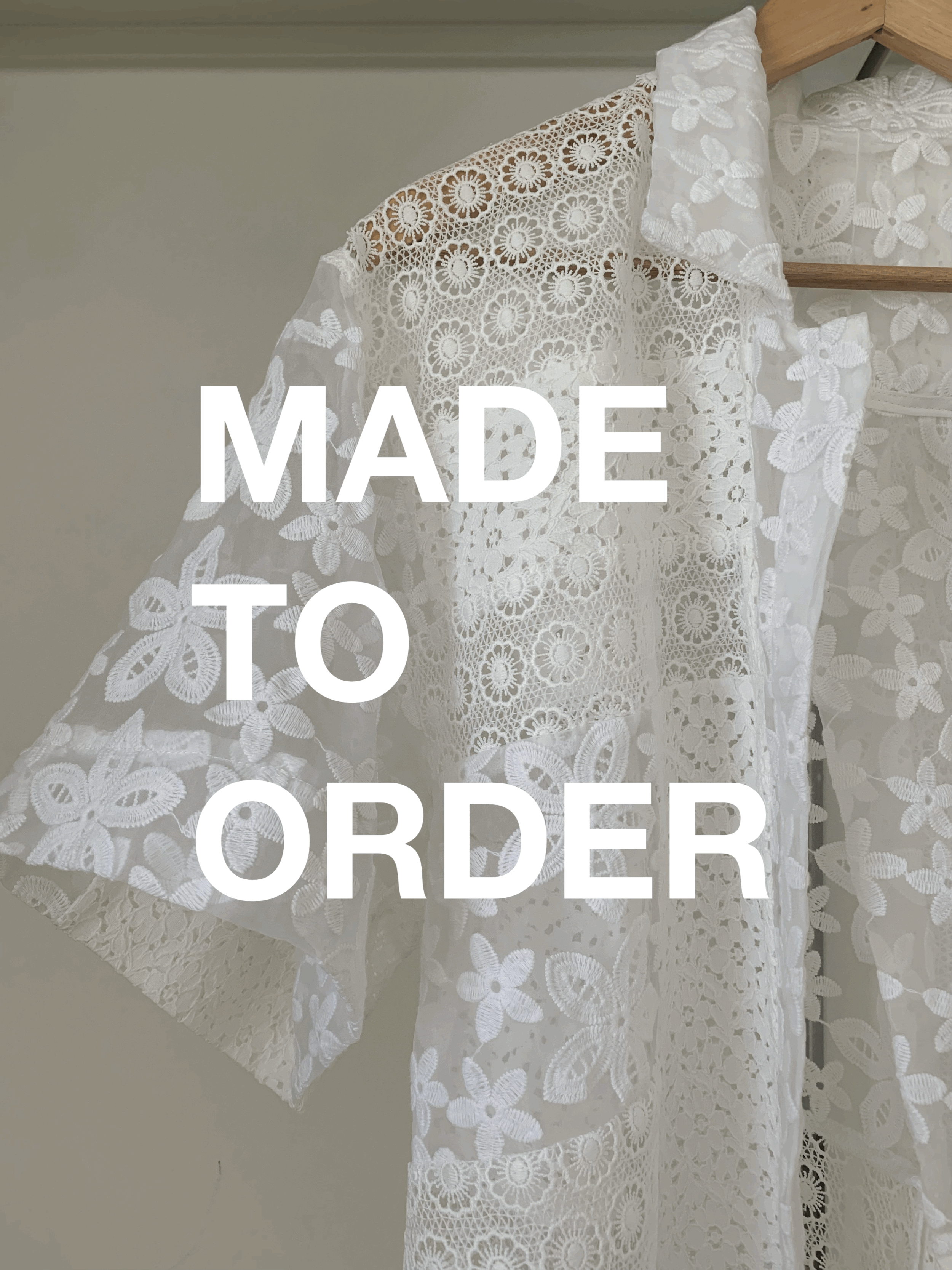 Lace Shirt - Made To Order Deposit